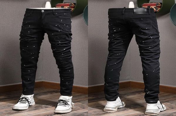 painted damage jeans man distressed patches skinny fit black vintage biker fit denim5337343, Blue
painted damage jeans man distressed patches skinny fit black vintage biker fit denim5337343, Blue