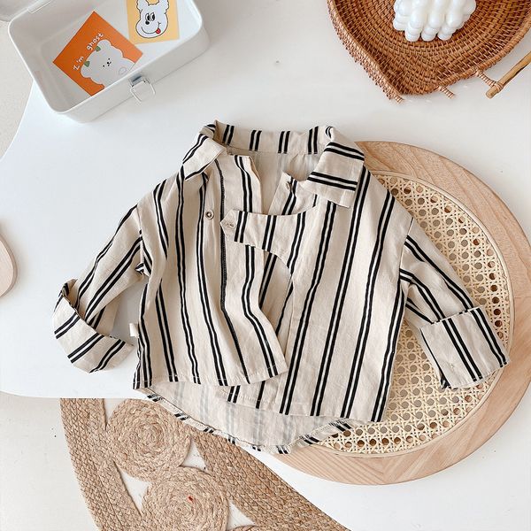 kids shirts spring autumn boys striped chic shirts kids casual all match long sleeve cotton 230711, White;black
kids shirts spring autumn boys striped chic shirts kids casual all match long sleeve cotton 230711, White;black