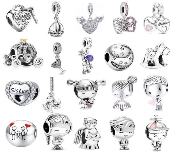 luxury s925 sterling silver charm beads heart beaded diy angel boy girls women's original fit bracelet pendant fashion designer ladies, Bronze;silver
luxury s925 sterling silver charm beads heart beaded diy angel boy girls women's original fit bracelet pendant fashion designer ladies, Bronze;silver