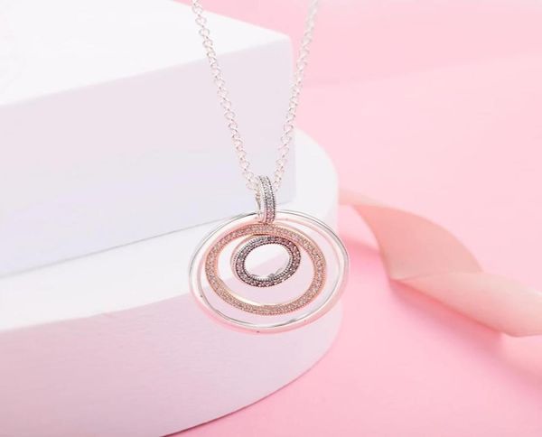 925 sterling silver signature two-tone circles pendant necklace chain for women men fit style necklaces gift jewelry 389483c01-602206387
925 sterling silver signature two-tone circles pendant necklace chain for women men fit style necklaces gift jewelry 389483c01-602206387