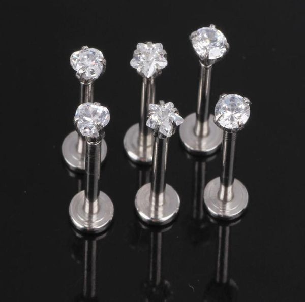 12x8x3mm 16g silver internally threaded prong gem labret lip piercing zircon labret ring tragus earring1310875, Black
12x8x3mm 16g silver internally threaded prong gem labret lip piercing zircon labret ring tragus earring1310875, Black