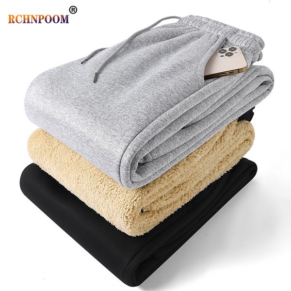 men s pants men winter warm lambswool thicken sweatpants outdoors leisure windproof jogging brand trousers 230711, Black 
men s pants men winter warm lambswool thicken sweatpants outdoors leisure windproof jogging brand trousers 230711, Black