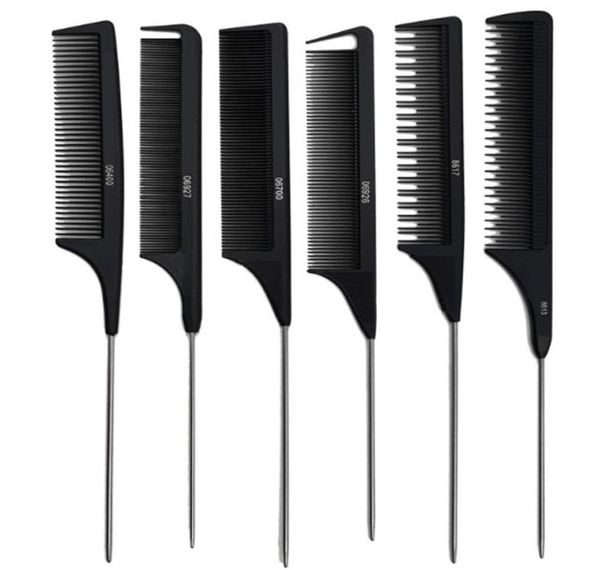 professional heat resistant salon black metal pin tail antistatic comb cutting comb hair brushes hair care j27126472475, Silver
professional heat resistant salon black metal pin tail antistatic comb cutting comb hair brushes hair care j27126472475, Silver