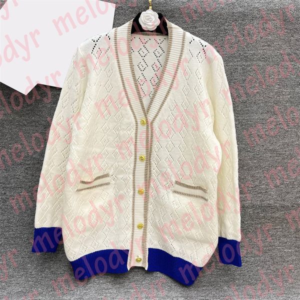 autumn winter knitted cardigan classic stripe hollow sweater women designer casual long sleeve knits coat, White;black
autumn winter knitted cardigan classic stripe hollow sweater women designer casual long sleeve knits coat, White;black