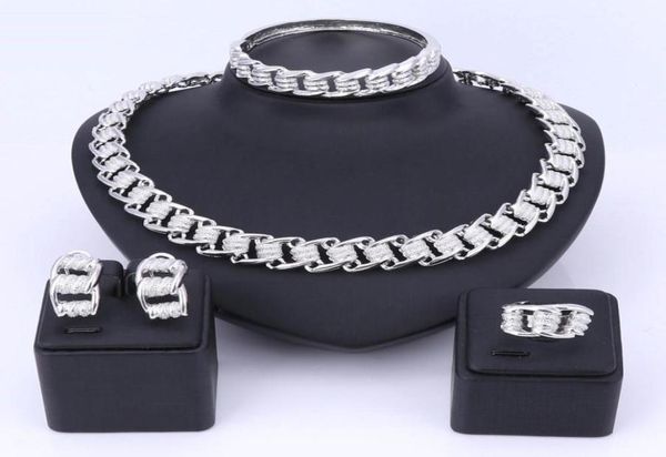 african beads dubai gold color chain earrings bracelet ring set luxury elegant necklace jewelry sets for wedding party gift5234231, Slivery;golden
african beads dubai gold color chain earrings bracelet ring set luxury elegant necklace jewelry sets for wedding party gift5234231, Slivery;golden