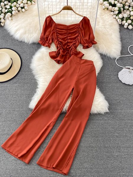 women's two piece pants women's summer fashion casual pants high waisted dress wide leg pants square neck slim fitting shirt two-p, White
women's two piece pants women's summer fashion casual pants high waisted dress wide leg pants square neck slim fitting shirt two-p, White