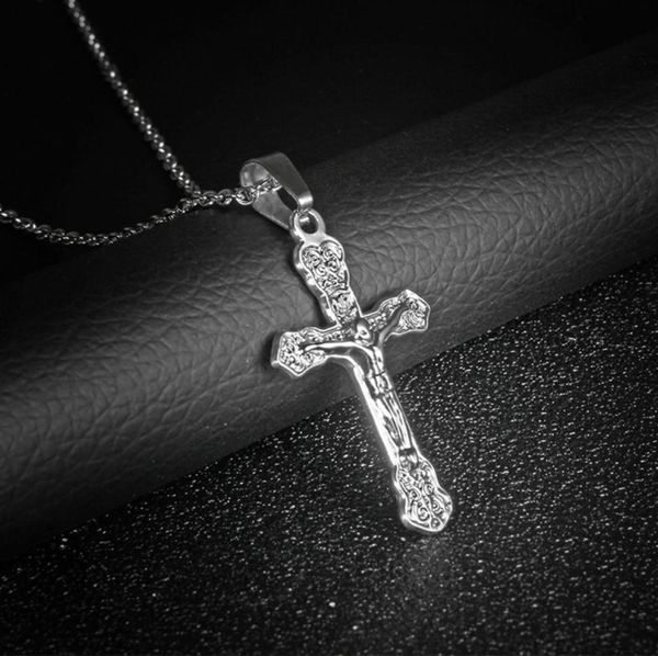 pendant necklaces the testament gospel jesus on cross jewelry titanium steel necklace christianity retro religious belief chain lp4102073, Silver
pendant necklaces the testament gospel jesus on cross jewelry titanium steel necklace christianity retro religious belief chain lp4102073, Silver