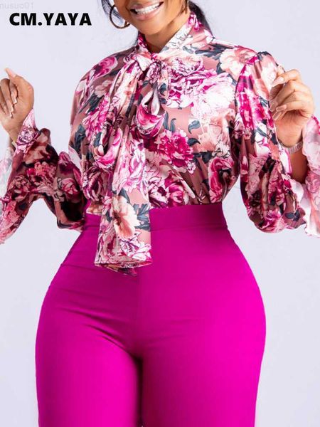 women's blouses shirts cm.yaya women vintage floral printed bowknot neck petal long sleeve blouse and shirt 2023 new female fashion shi, White
women's blouses shirts cm.yaya women vintage floral printed bowknot neck petal long sleeve blouse and shirt 2023 new female fashion shi, White