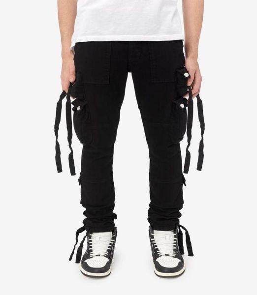 falection mens 21ss amimike jeans zipper pocket cargo pants black jeans 039379486, Blue
falection mens 21ss amimike jeans zipper pocket cargo pants black jeans 039379486, Blue
