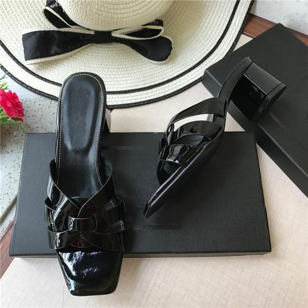 dress shoes 2023 designer genuine leather women slippers summer soft bottom non-slip casual 4.5 cm heels sandals, Black
dress shoes 2023 designer genuine leather women slippers summer soft bottom non-slip casual 4.5 cm heels sandals, Black