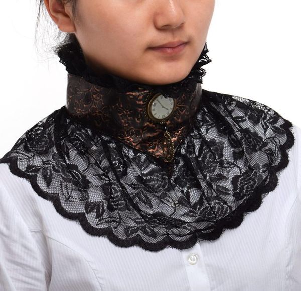1pc steampunk victorian handmade black lace collar retro party cosplay accessory fast shipment 499878, Silver
1pc steampunk victorian handmade black lace collar retro party cosplay accessory fast shipment 499878, Silver