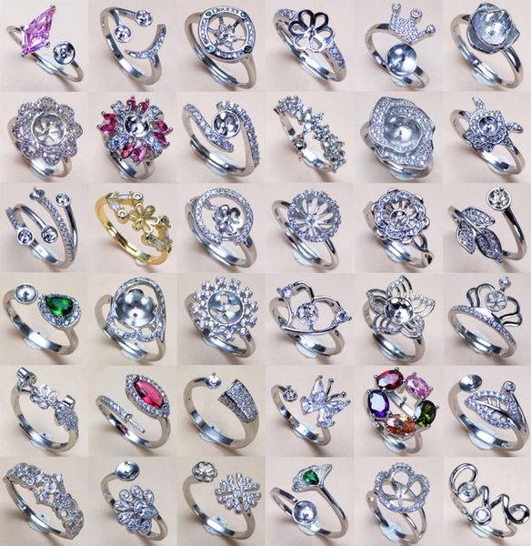 36 styles pearl rings settings s925 silver rings zircon ring for women girl ring fine jewelry adjustable valentine039s day gift2267670, Slivery;crystal
36 styles pearl rings settings s925 silver rings zircon ring for women girl ring fine jewelry adjustable valentine039s day gift2267670, Slivery;crystal