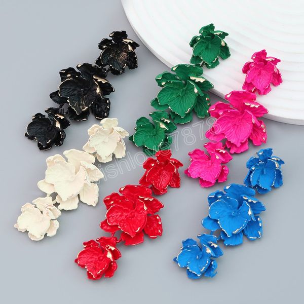 colorful metal flowers dangle earrings women jewelry gorgeous fashion statement earrings accessories, Silver
colorful metal flowers dangle earrings women jewelry gorgeous fashion statement earrings accessories, Silver
