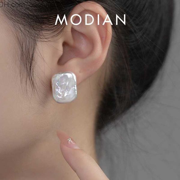 charm modian 925 sterling silver simple baroque rectangular pearl fashion earrings fashion party earrings women's exquisite jewelry z23, Golden
charm modian 925 sterling silver simple baroque rectangular pearl fashion earrings fashion party earrings women's exquisite jewelry z23, Golden