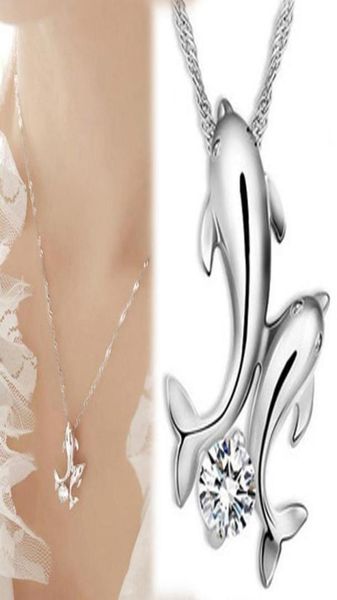 women039s girl new fashion cute silver plated double dolphin rhinestone short chain pendant necklace jewelry accessories4649863
women039s girl new fashion cute silver plated double dolphin rhinestone short chain pendant necklace jewelry accessories4649863