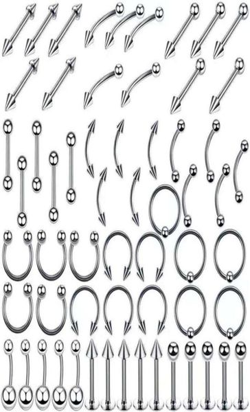 stainless steel set tongue rings body piercing eyebrow belly nose nail jewelry accessories 110 mixes whole249g4708604, Silver
stainless steel set tongue rings body piercing eyebrow belly nose nail jewelry accessories 110 mixes whole249g4708604, Silver