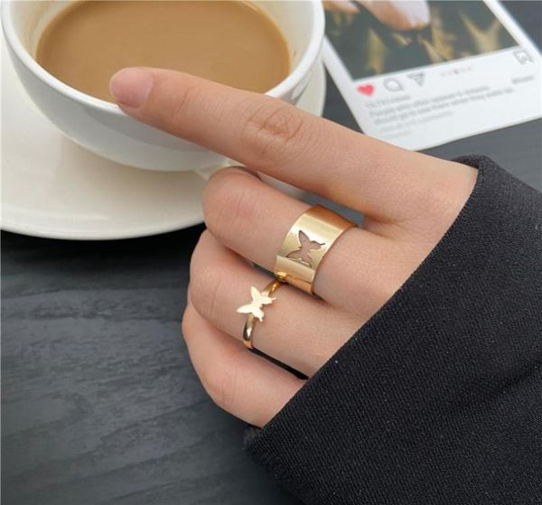 ins trendy gold silver butterfly rings for women men lover couple rings set friendship engagement wedding open rings 2021 jewelry1178466, Golden;silver
ins trendy gold silver butterfly rings for women men lover couple rings set friendship engagement wedding open rings 2021 jewelry1178466, Golden;silver