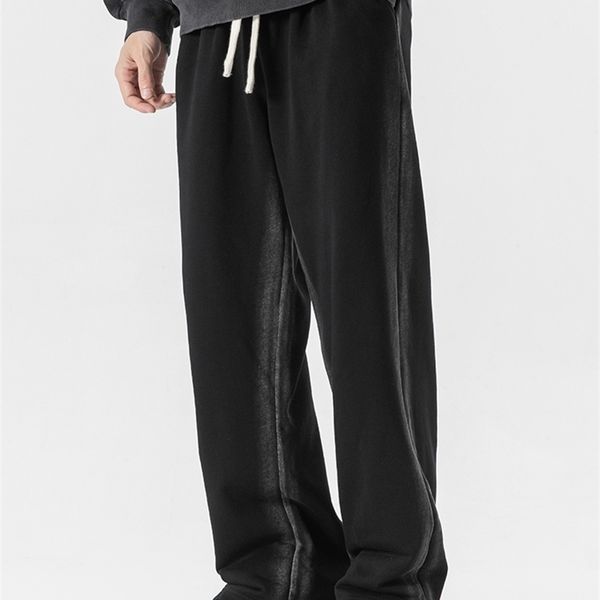 men s pants spring autumn black cotton sweatpants men fashion streetwear wide leg joggers loose casual straight track plus size 8xl 230711
men s pants spring autumn black cotton sweatpants men fashion streetwear wide leg joggers loose casual straight track plus size 8xl 230711