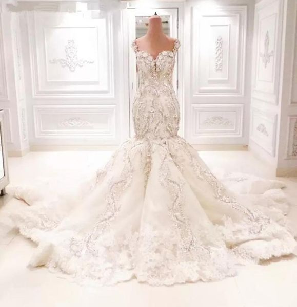 michael cinco sparkly lace mermaid wedding dresses cathedral train 3d floral vneck backless dubai arabic fishtail bridal dress4962285, White
michael cinco sparkly lace mermaid wedding dresses cathedral train 3d floral vneck backless dubai arabic fishtail bridal dress4962285, White