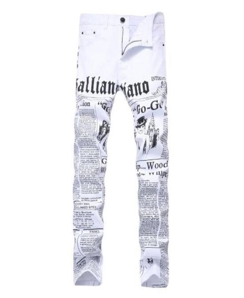 2019 new fashion mens casual jeans straight slim letters printed white pants large size with 1940230, Blue
2019 new fashion mens casual jeans straight slim letters printed white pants large size with 1940230, Blue