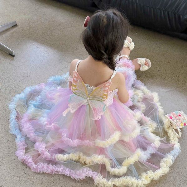 girl's dresses baby girls clothes princess dresses girl's rainbow yarn dress lace ruffle butterfly fairy dress children toddler gi, Red;yellow
girl's dresses baby girls clothes princess dresses girl's rainbow yarn dress lace ruffle butterfly fairy dress children toddler gi, Red;yellow