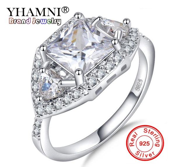 yhamni 2018 new fashion 100 original 925 sterling silver ring wedding jewelry squareheart cz diamond rings for women kyra0663753370, Slivery;golden
yhamni 2018 new fashion 100 original 925 sterling silver ring wedding jewelry squareheart cz diamond rings for women kyra0663753370, Slivery;golden