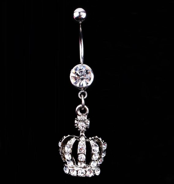 new fashion crown charm rhinestone body piercing jewelry belly button ring navel jewelry body 8219742, Silver
new fashion crown charm rhinestone body piercing jewelry belly button ring navel jewelry body 8219742, Silver