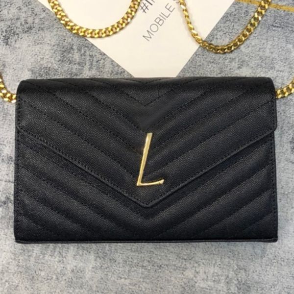 fashion handbags shoulder luxury designer bag metal chain gold silver black ladies handbag genuine leather bag flap diagonal messenger bag h
fashion handbags shoulder luxury designer bag metal chain gold silver black ladies handbag genuine leather bag flap diagonal messenger bag h