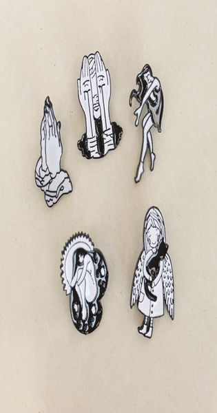 new black white little girl with wings cat dancing girl brooch eyes bleeding enamel cartoon character pin denim clothes lapel pend1184438, Gray
new black white little girl with wings cat dancing girl brooch eyes bleeding enamel cartoon character pin denim clothes lapel pend1184438, Gray