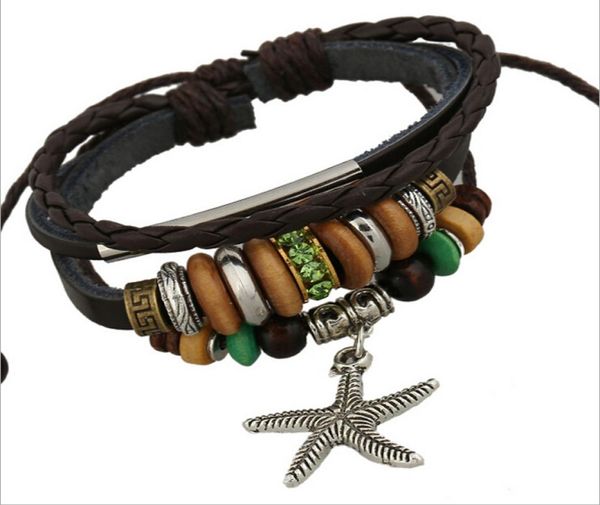fashion starfish charms bracelets infinity wooden beaded green rhinestone alloy circle leather bracelets for men jewelry5108312, Golden;silver
fashion starfish charms bracelets infinity wooden beaded green rhinestone alloy circle leather bracelets for men jewelry5108312, Golden;silver