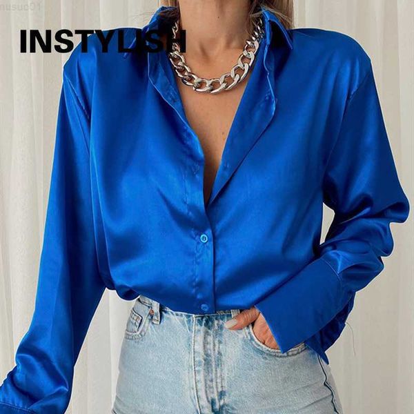 women's blouses shirts women elegant satin solid blouse summer lapel chic loose shirt casual long sleeve oversized streetwear korean f, White
women's blouses shirts women elegant satin solid blouse summer lapel chic loose shirt casual long sleeve oversized streetwear korean f, White