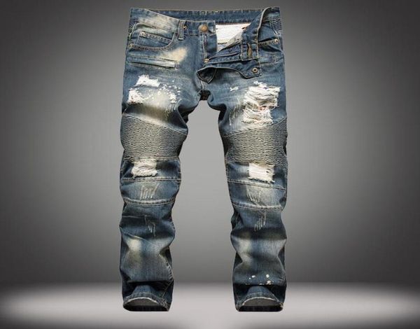 men fashion designer ripped biker jeans slim fit denim pants distressed joggers washed pleated blue jeans2729574
men fashion designer ripped biker jeans slim fit denim pants distressed joggers washed pleated blue jeans2729574