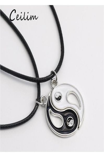 unique design splice gossip tai chi yin yang necklaces for women leather rope pendant black white friendship couple christmas vale9051797, Silver
unique design splice gossip tai chi yin yang necklaces for women leather rope pendant black white friendship couple christmas vale9051797, Silver