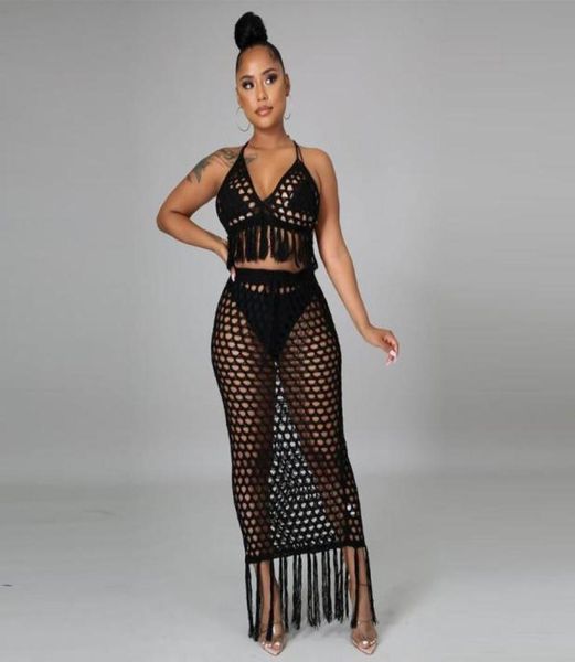 work dresses tassels crochet beach wear 2 piece matching sets hollow out halter backless crop and see through maxi skirts fema1894382, White;black
work dresses tassels crochet beach wear 2 piece matching sets hollow out halter backless crop and see through maxi skirts fema1894382, White;black