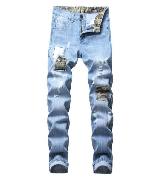 men039s jeans patchwork fashion casual slim design teared distressed camouflage denim size28425508809, Blue
men039s jeans patchwork fashion casual slim design teared distressed camouflage denim size28425508809, Blue