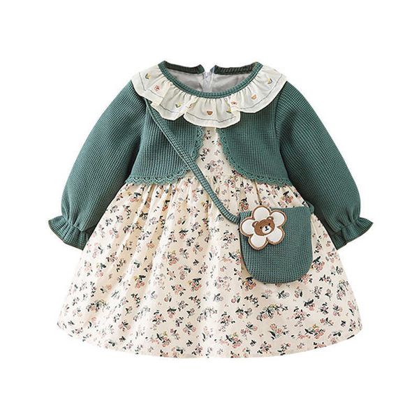 girl's dresses spring newborn girls birthday dresses floral print kids clothes children outfit with bag 0-4yhkd230712, Red;yellow
girl's dresses spring newborn girls birthday dresses floral print kids clothes children outfit with bag 0-4yhkd230712, Red;yellow