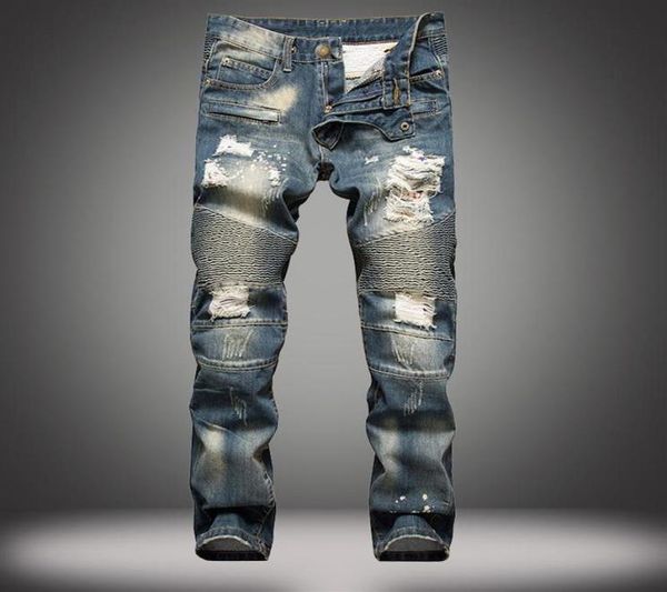men fashion designer ripped biker jeans slim fit denim pants distressed joggers washed pleated blue jeans277b9784579
men fashion designer ripped biker jeans slim fit denim pants distressed joggers washed pleated blue jeans277b9784579