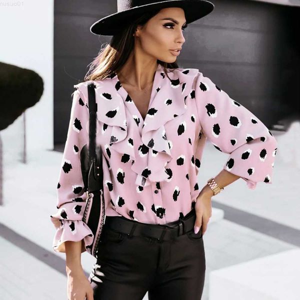 women's blouses shirts elegant women polka dot t shirt long sleeve v-neck print spring autumn fashion casual loose ruffles t shirts fo, White
women's blouses shirts elegant women polka dot t shirt long sleeve v-neck print spring autumn fashion casual loose ruffles t shirts fo, White