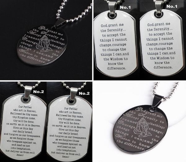 whole silverblack english words the serenity lord039s prayer stainless steel pendant necklaces with chains brand new6056375, Silver
whole silverblack english words the serenity lord039s prayer stainless steel pendant necklaces with chains brand new6056375, Silver
