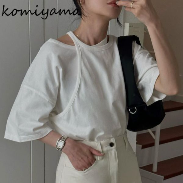 women's t-shirt komiyama summer asymmetric short sleeve y2k japanese style loose casual ropa printed moda vintage t-shirt 230711, White
women's t-shirt komiyama summer asymmetric short sleeve y2k japanese style loose casual ropa printed moda vintage t-shirt 230711, White