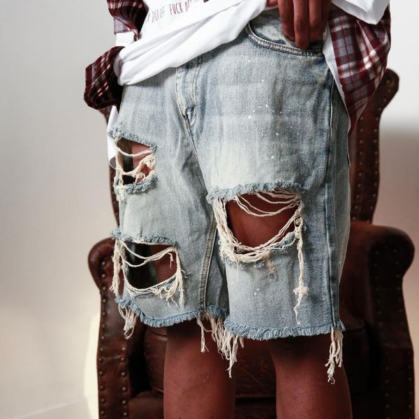 men's jeans 2023 spring summer fashion denim shorts men vintage hollow out ripped design straight jean short pant for streetwear trend, Blue
men's jeans 2023 spring summer fashion denim shorts men vintage hollow out ripped design straight jean short pant for streetwear trend, Blue