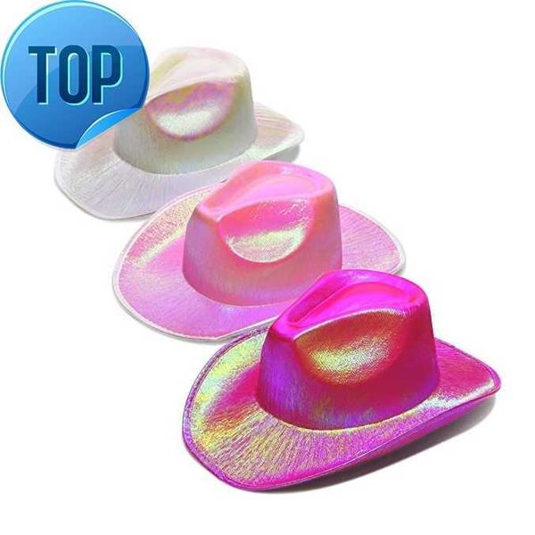 haiwin party neon sparkly glitter space cowboy hat light up holographic cowgirl hat for birthday bachelorette parties, Blue;gray
haiwin party neon sparkly glitter space cowboy hat light up holographic cowgirl hat for birthday bachelorette parties, Blue;gray