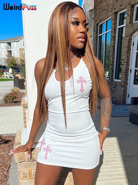 urban dresses weird puss ribbed hip dress women embroidery design solid v-neck sleeveless mini bodycon stretch skinny trend street outfit 23, White;black
urban dresses weird puss ribbed hip dress women embroidery design solid v-neck sleeveless mini bodycon stretch skinny trend street outfit 23, White;black