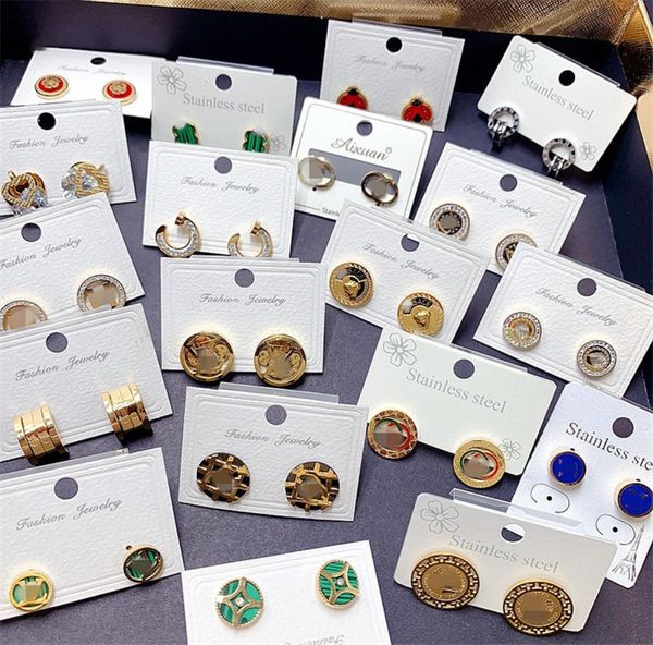 designer women studs earrings roman numerals letter leaf geometric bee heart rose gold silver fashion titanium stainless steel jew1878014, Golden;silver 
designer women studs earrings roman numerals letter leaf geometric bee heart rose gold silver fashion titanium stainless steel jew1878014, Golden;silver