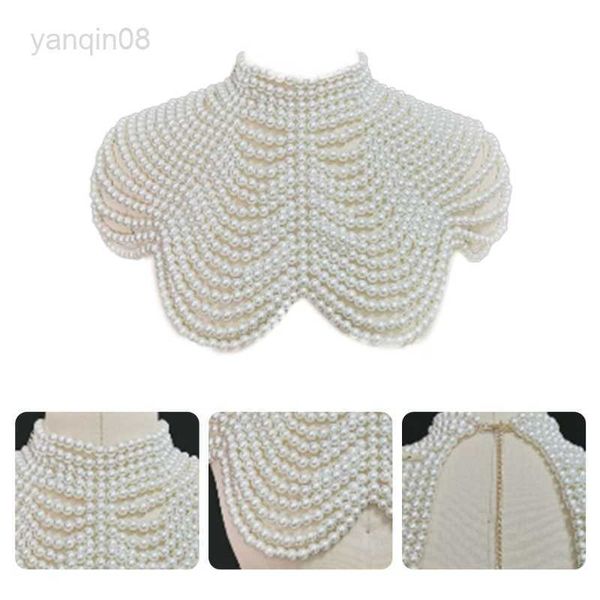 pendant necklaces women imitation pearl beaded bib choker necklace body chain shawl collar jewelry apparel diy craft hkd230712, Silver
pendant necklaces women imitation pearl beaded bib choker necklace body chain shawl collar jewelry apparel diy craft hkd230712, Silver