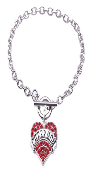 rhodium plated with sparkling crystals cheer mom love heart shape charm link chain bracelet1661865, Golden;silver
rhodium plated with sparkling crystals cheer mom love heart shape charm link chain bracelet1661865, Golden;silver