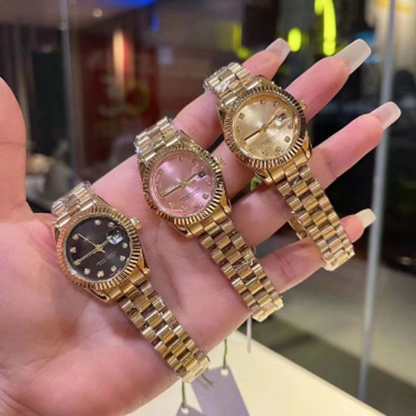 ladies watch quartz watches 31mm 28mm stainless steel strap diamond wristwatch waterproof design montre de luxe wristwatches gift, Slivery;golden
ladies watch quartz watches 31mm 28mm stainless steel strap diamond wristwatch waterproof design montre de luxe wristwatches gift, Slivery;golden