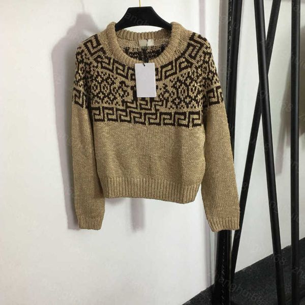 23ss womens designer clothing women sweater logo vintage jacquard crew-neck long-sleeved sweater pullover sweater womens clothing a1, White;black
23ss womens designer clothing women sweater logo vintage jacquard crew-neck long-sleeved sweater pullover sweater womens clothing a1, White;black