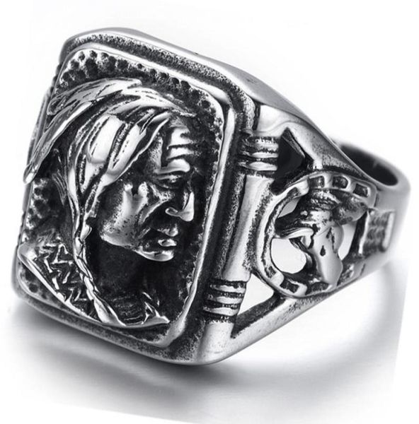 men039039s jewelry gothic tribal american indian stainless steel ring classics punk biker band silver black by mate ri2371938
men039039s jewelry gothic tribal american indian stainless steel ring classics punk biker band silver black by mate ri2371938