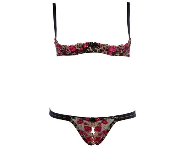 women underwear exquisite embroidery flower push up open bra crotch panty set temptation cupless thong lingerie set lj2012118797126, Red;black
women underwear exquisite embroidery flower push up open bra crotch panty set temptation cupless thong lingerie set lj2012118797126, Red;black